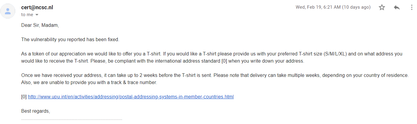 fixed email